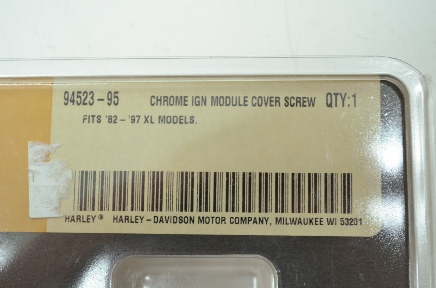 Chrome IGN Module Cover Screw Kit Sportster NOS