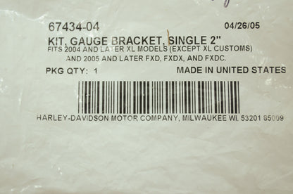 2' Chrome Gauge Kit 05 & Newer FXD FXDX FXDC NOS