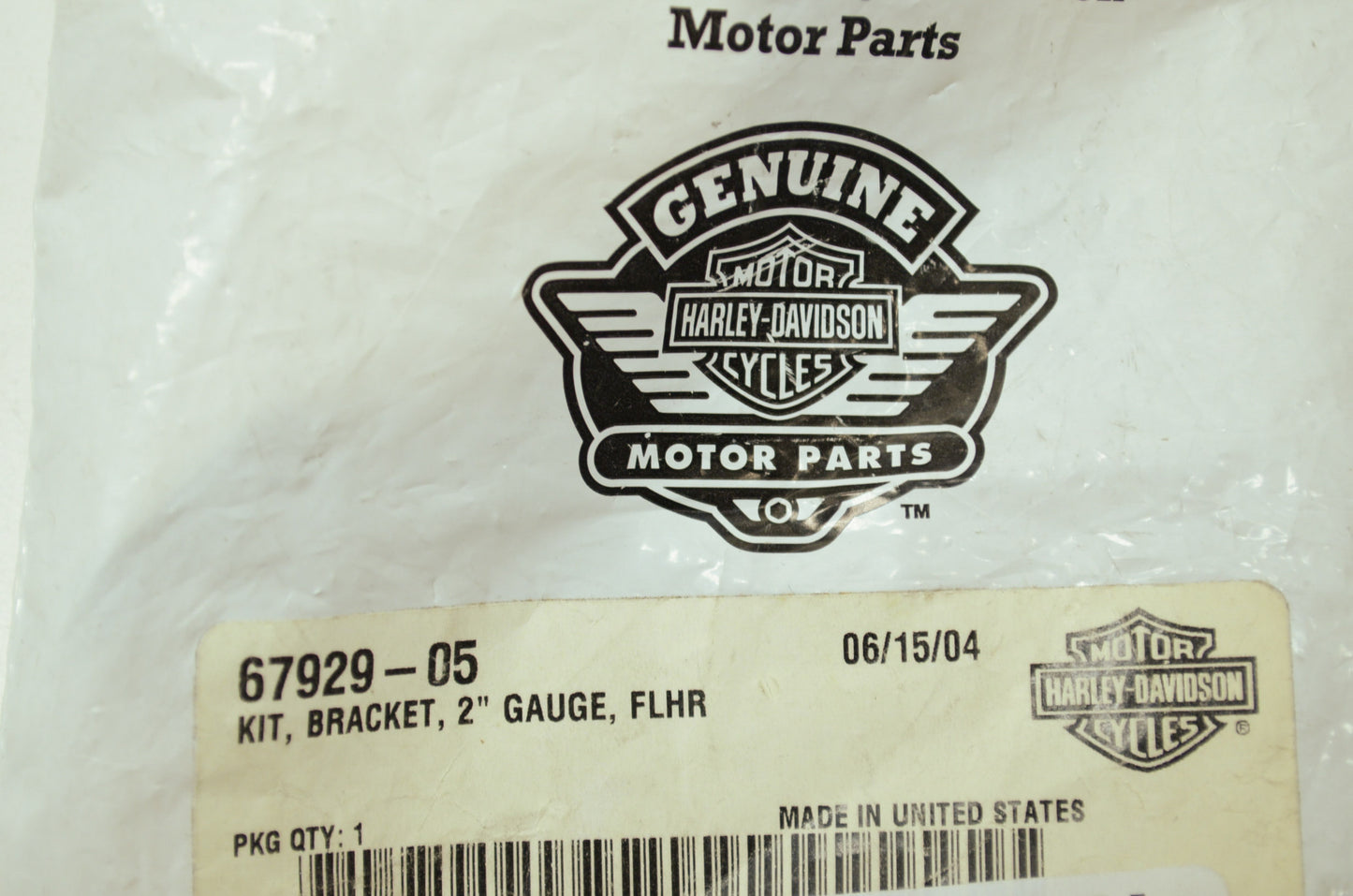 2' FLHR Gauge Bracket Kit 05 FLHR Road King NOS
