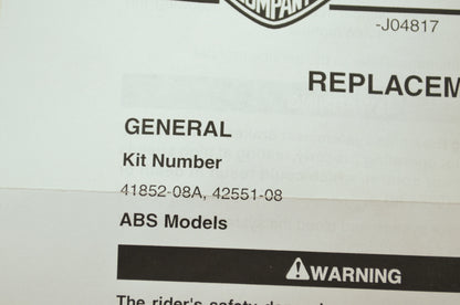 OEM Harley-Davidson 42551-08 Anti-Noise Paste Kit NOS