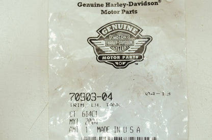 OEM Harley-Davidson 70903-04 Left Tank Trim NOS