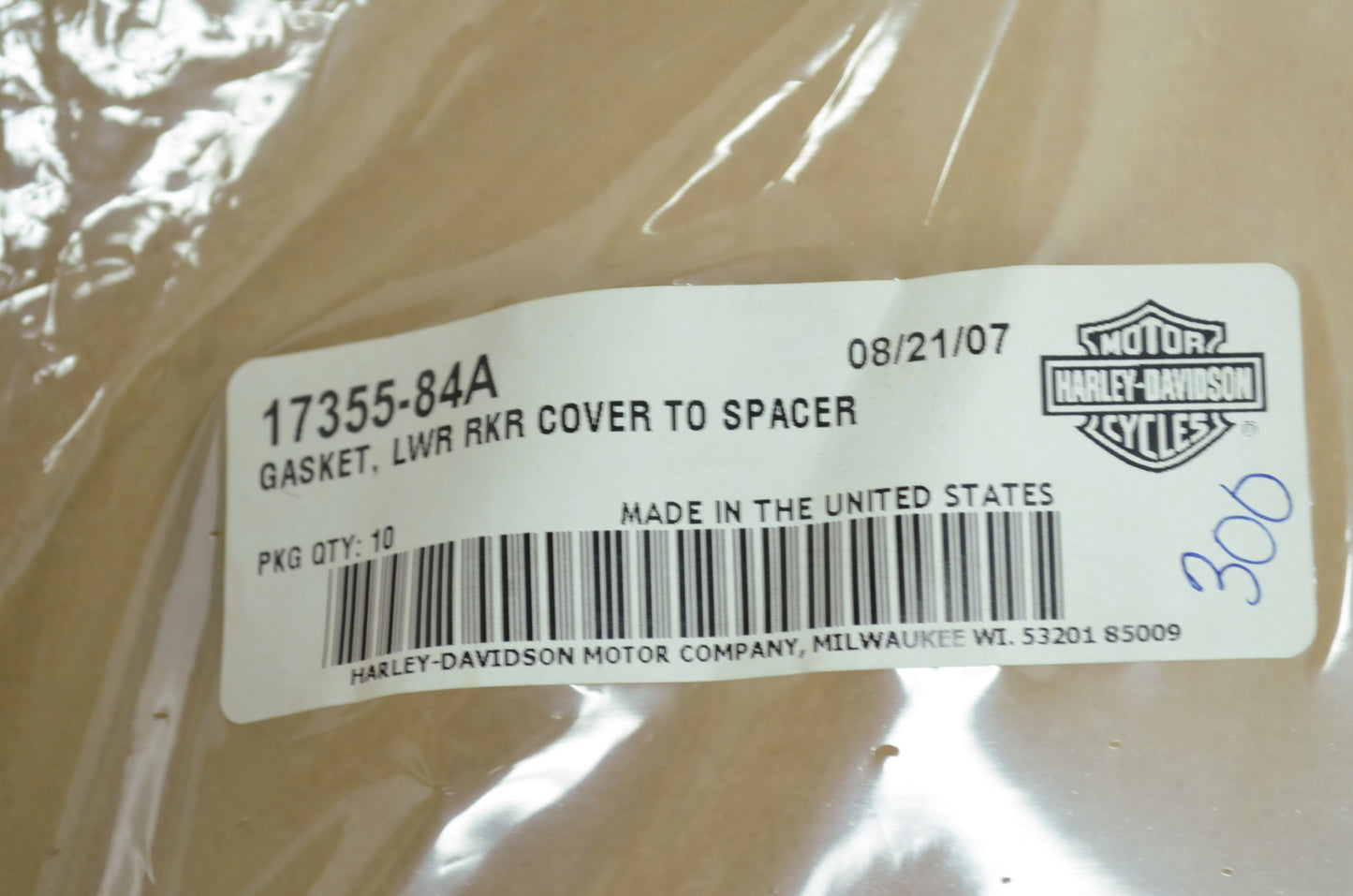 Lower Rocker Cover Gasket Softail Glide Classic NOS