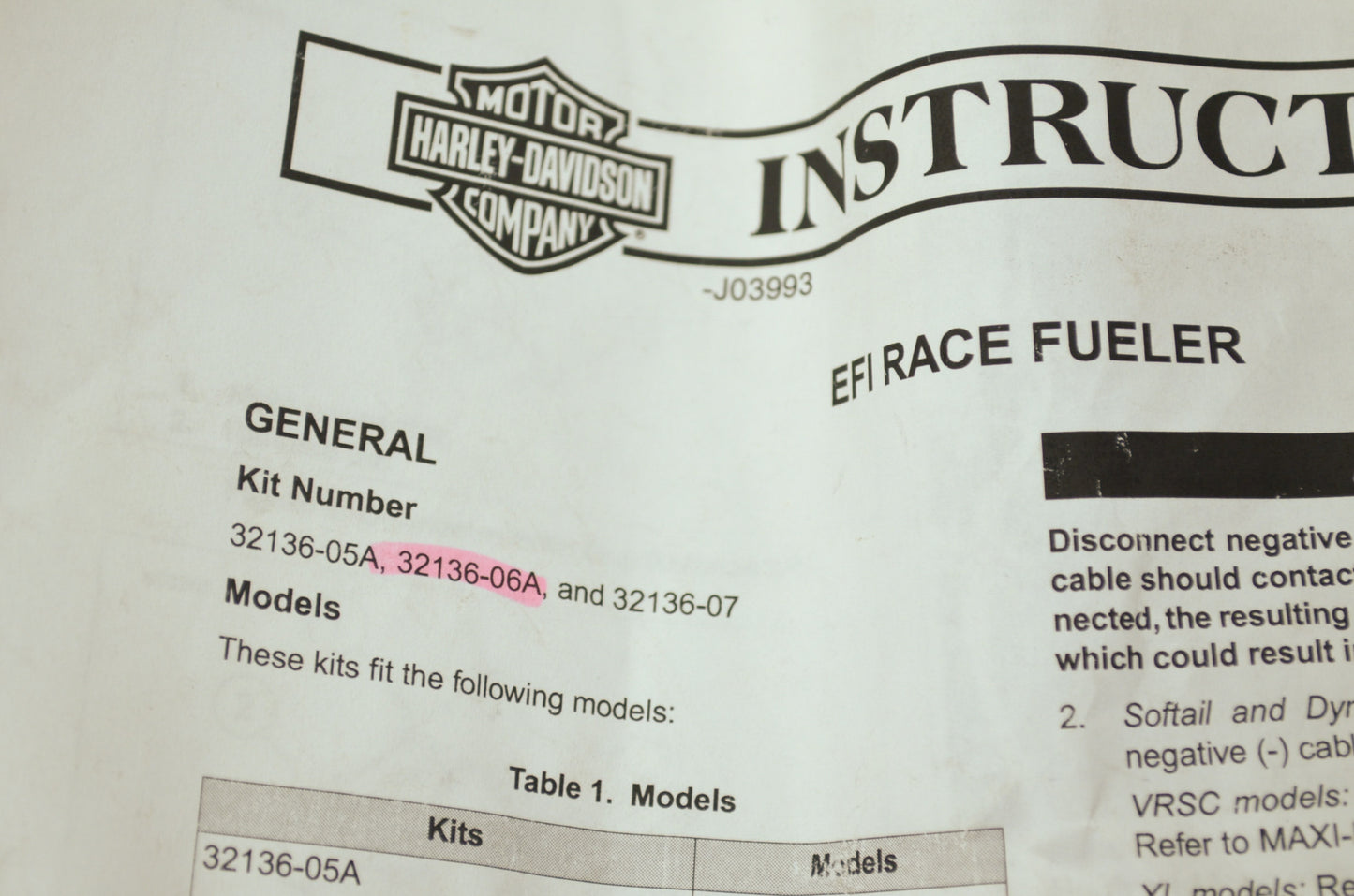 Screamin Eagle EFI Race Fueler Kit Dyna Softail Touring