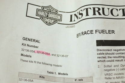 Screamin Eagle EFI Race Fueler Kit Dyna Softail Touring