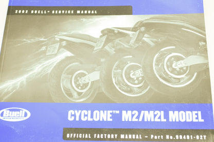 2002 Cyclone M2 M2L Model Official Factory Manual NOS