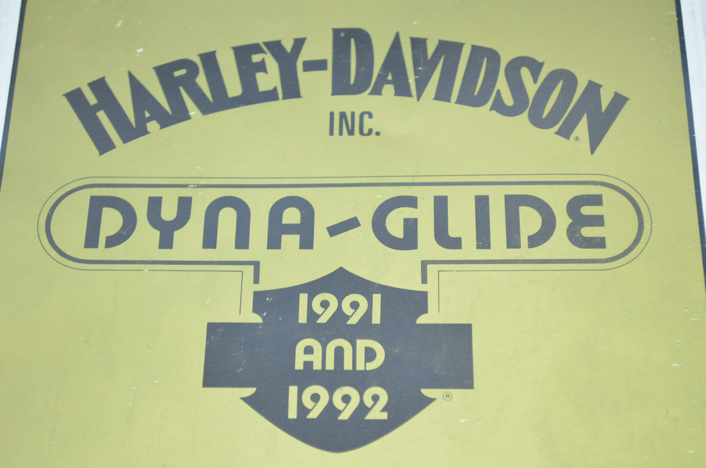 1991 & 1992 Dyna-Glide Service Manual NOS