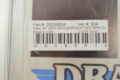 Universal Stainless Steel Brake Line 34' NOS