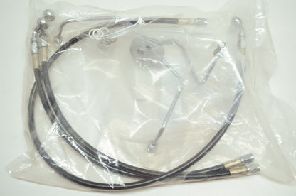 Stainless Front Brake Hose Kit 94-12 Harley Davidson FLHR NOS