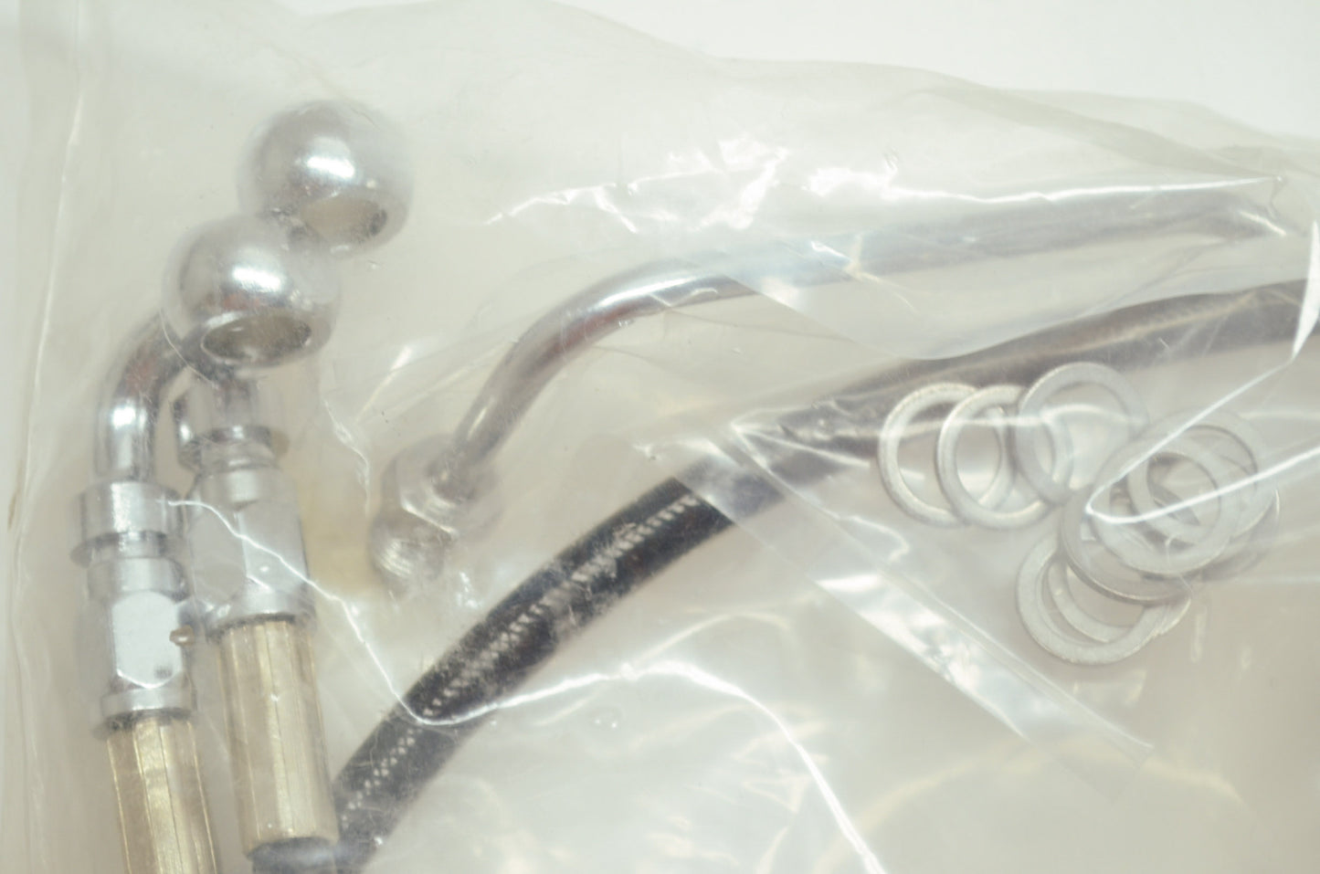 Stainless Front Brake Hose Kit 94-12 Harley Davidson FLHR NOS