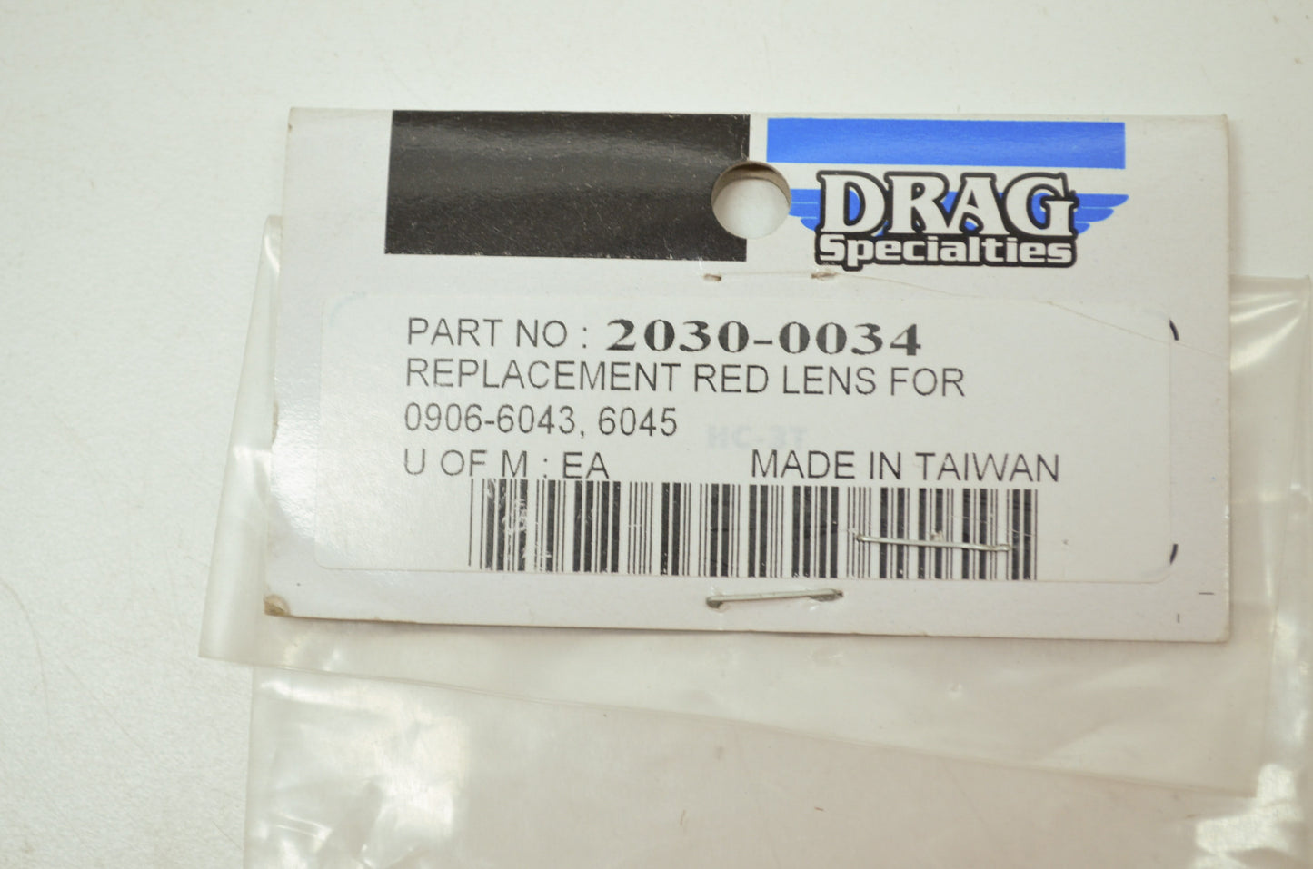 Replacement Lens for Cat Eye Taillight Red NOS