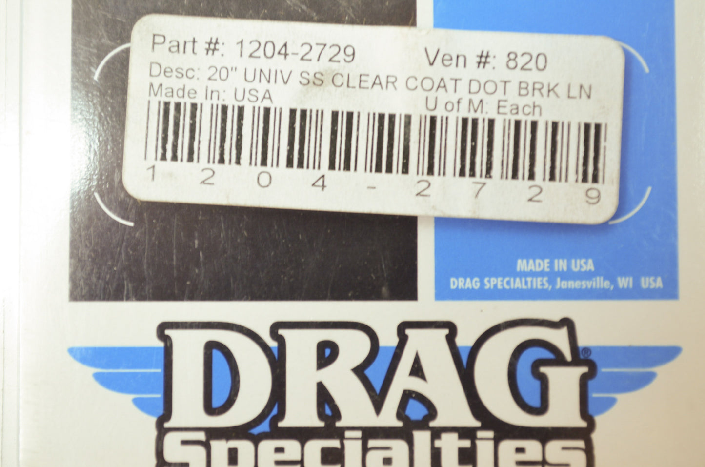 20' Universal Brake Line NOS