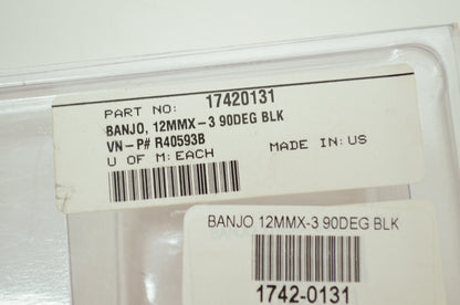 12mm 90 Degree Banjo Bolt NOS