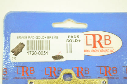 Lyndall Racing Brakes 1720-0051 Gold Plus Organic Brake Pads NOS