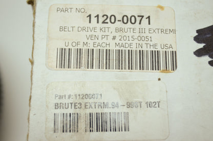 Rivera Primo Brute III Extreme 11mm 1 3/4' Belt Drive System Harley Davidson NOS