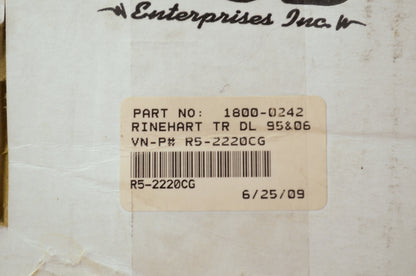 Black True Dual Exhaust Pipes 95-06 FLT Tour Glide NOS