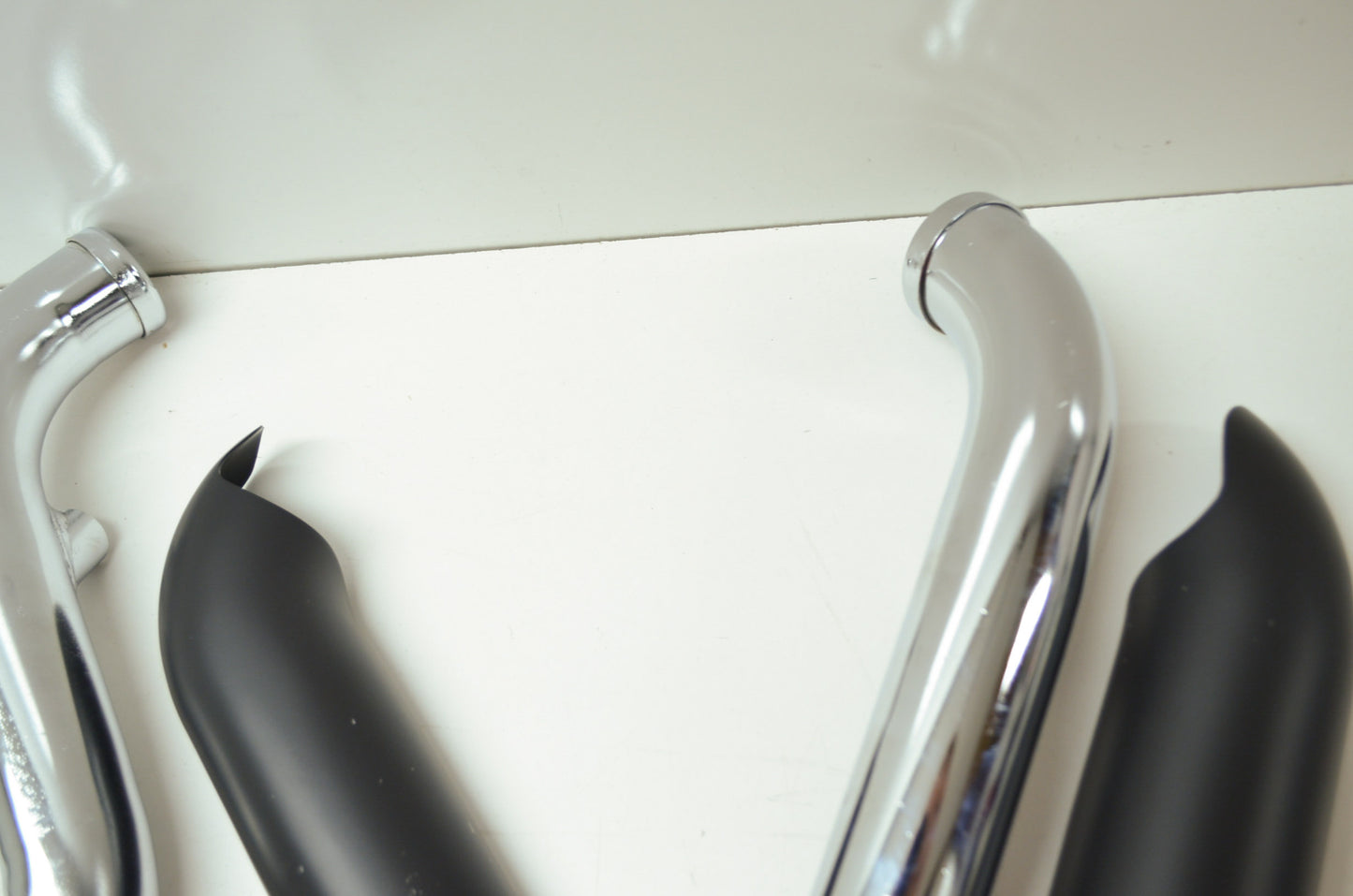 Black Shortshots Staggered Exhaust 06-11 Harley FXD NOS