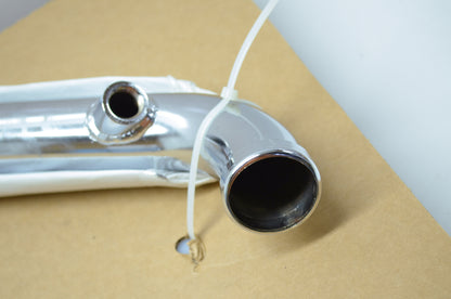 Chrome Staggered ShortShots Exhaust Harley FLST FXST NOS
