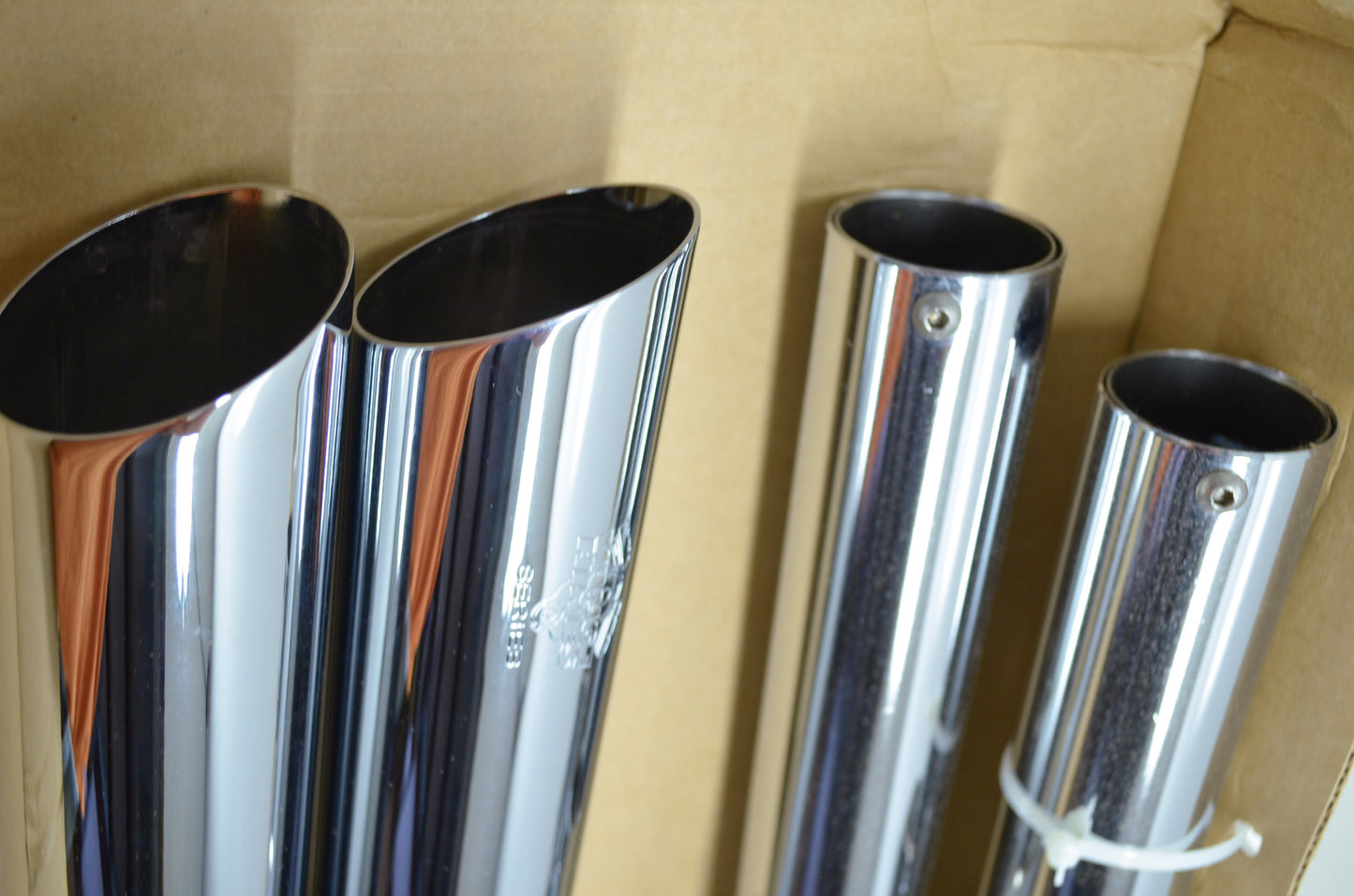 Q-Series Double Barrel Exhaust 86-11 Harley Softail NOS