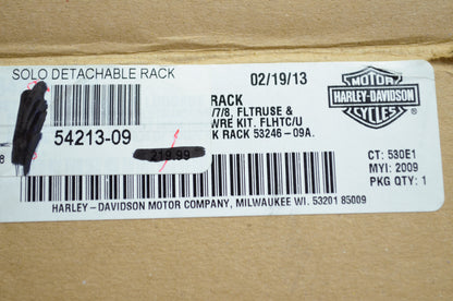 Detachable Solo Luggage Rack FLHT FLHX FLTR NOS