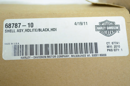 Black Headlight Shell Assembly 10-14 FXDWG NOS