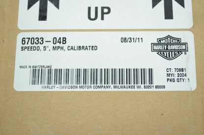 5' MPH Speedometer FXST FLST FLHR FLHP NOS