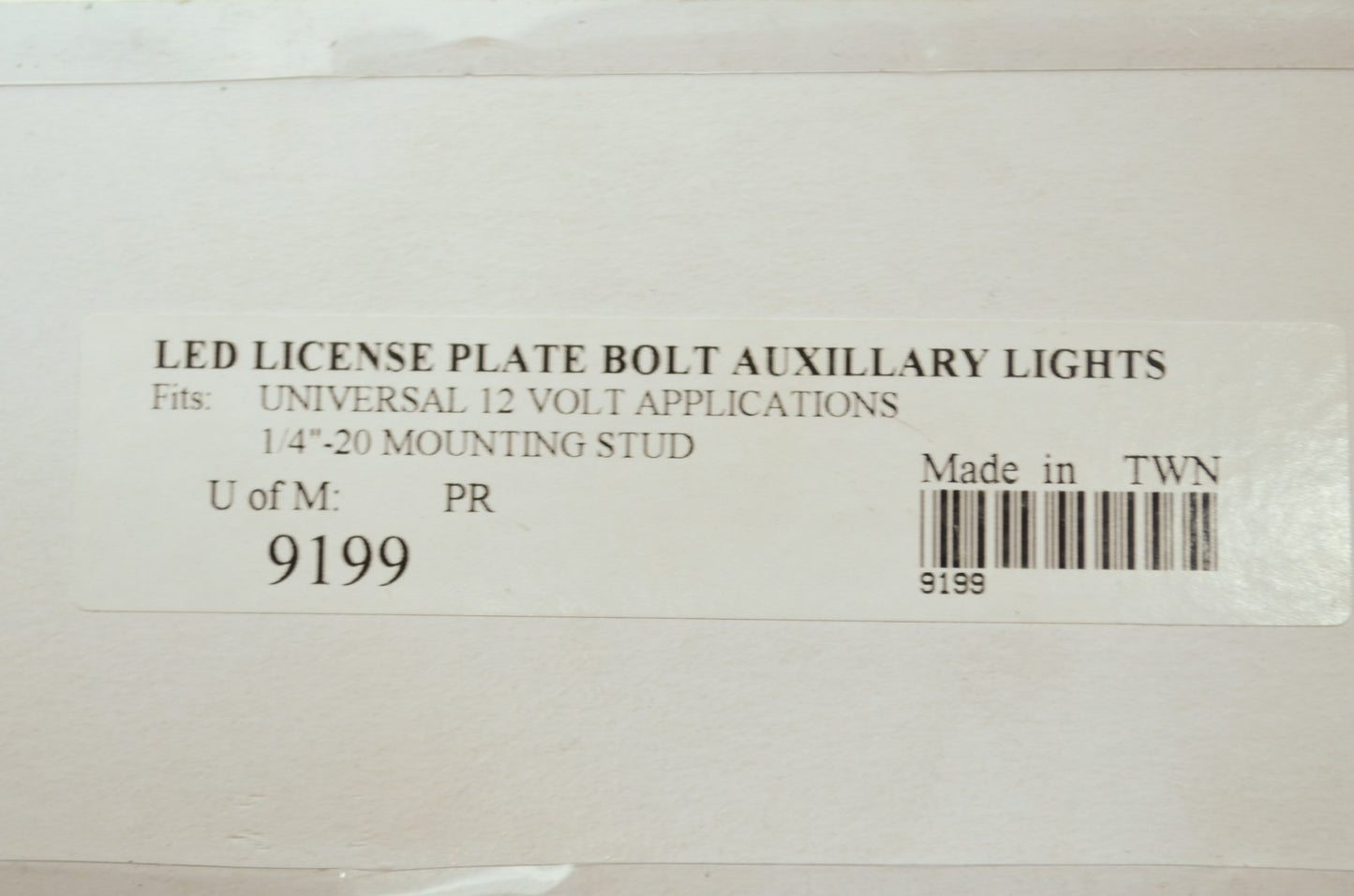 LED License Plate Bolt Lights Harley Yamaha Honda NOS