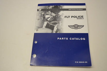2003 FLT Police Model Parts Catalog NOS