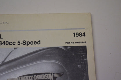 1984 FLT FXR Model 1340cc 5-Speed Owners Manual