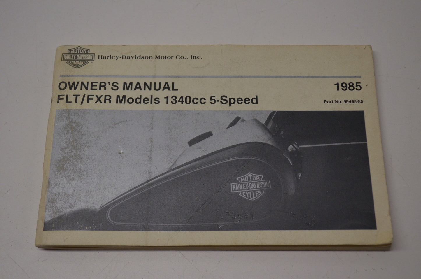 1985 FLT FXR model 1340cc 5-Speed Owners Manual