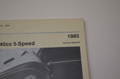 1985 FLT FXR model 1340cc 5-Speed Owners Manual