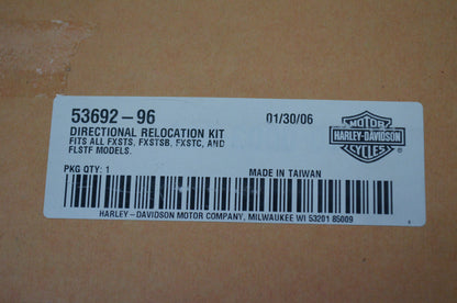 OEM Harley-Davidson 53692-96 Directional Relocation Kit NOS
