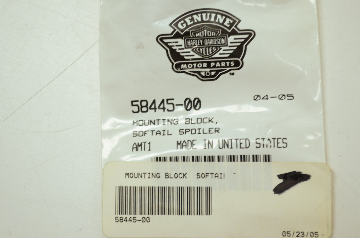 Softail Spoiler Mounting Block Fat Boy Softail NOS