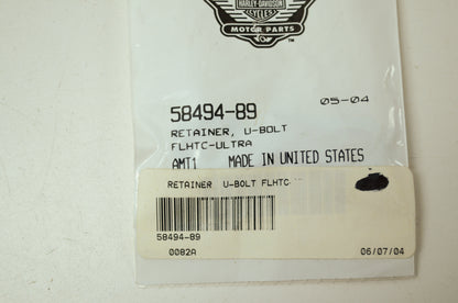 OEM Harley-Davidson 58494-89 U-Bolt Retainer NOS