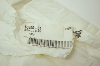 OEM Harley-Davidson 66350-84 Black Left Side Cover NOS