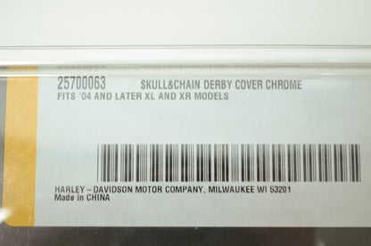 Skull & Chain Chrome Derby Cover XL Sportster NOS