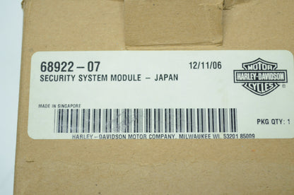 OEM Harley-Davidson 68922-07 Security System Module - Japan NOS