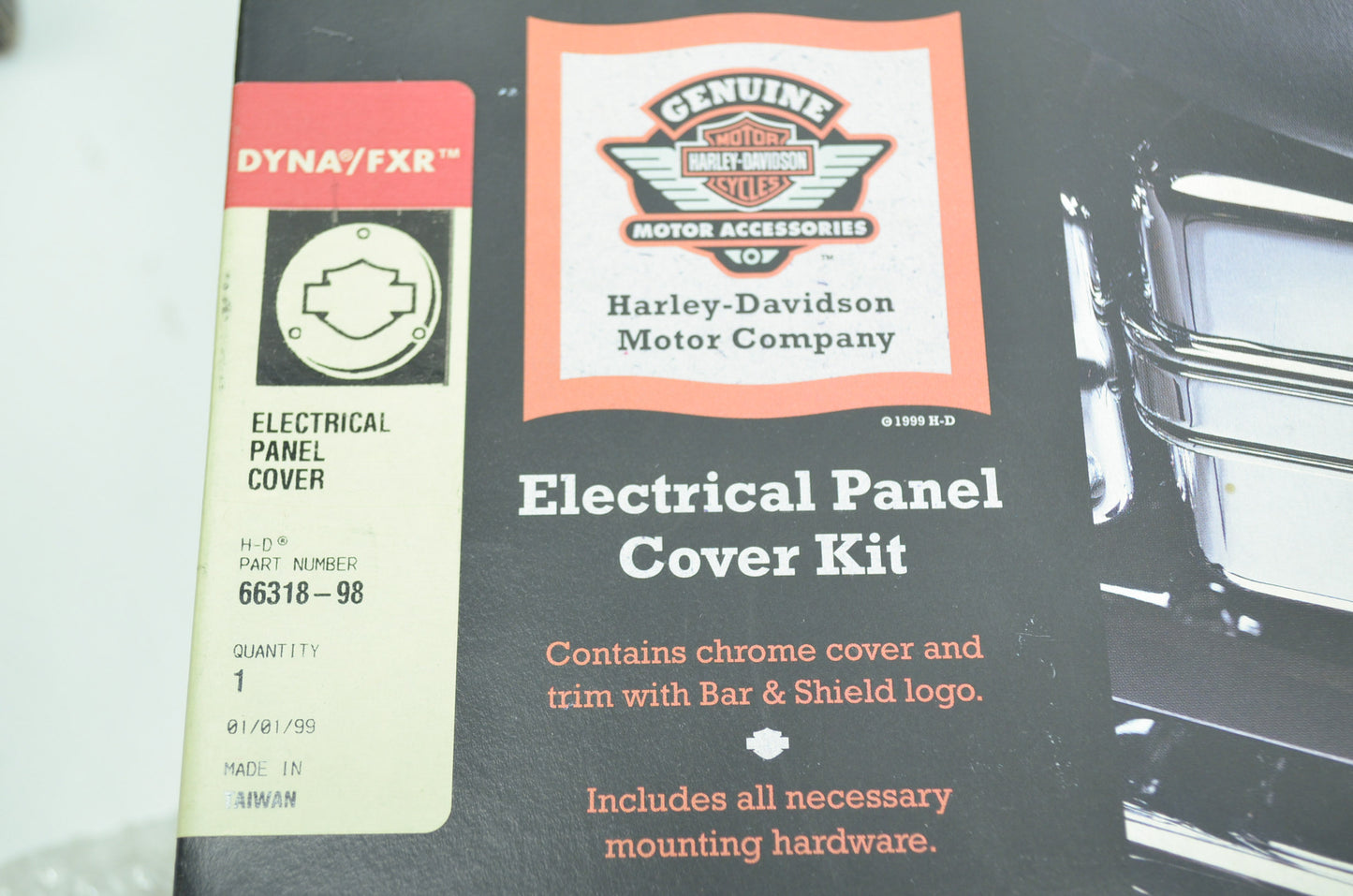 Electrical Panel Cover Kit 91-98 Dyna NOS