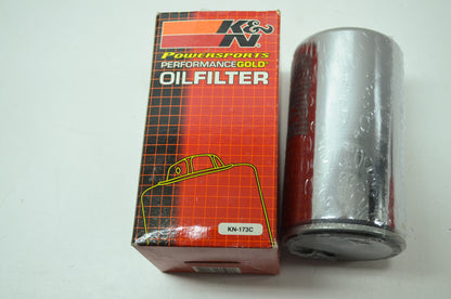 K&N X-Stream High Performance Chrome Oil Filter 93-98 Harley Davidson Dyna NOS
