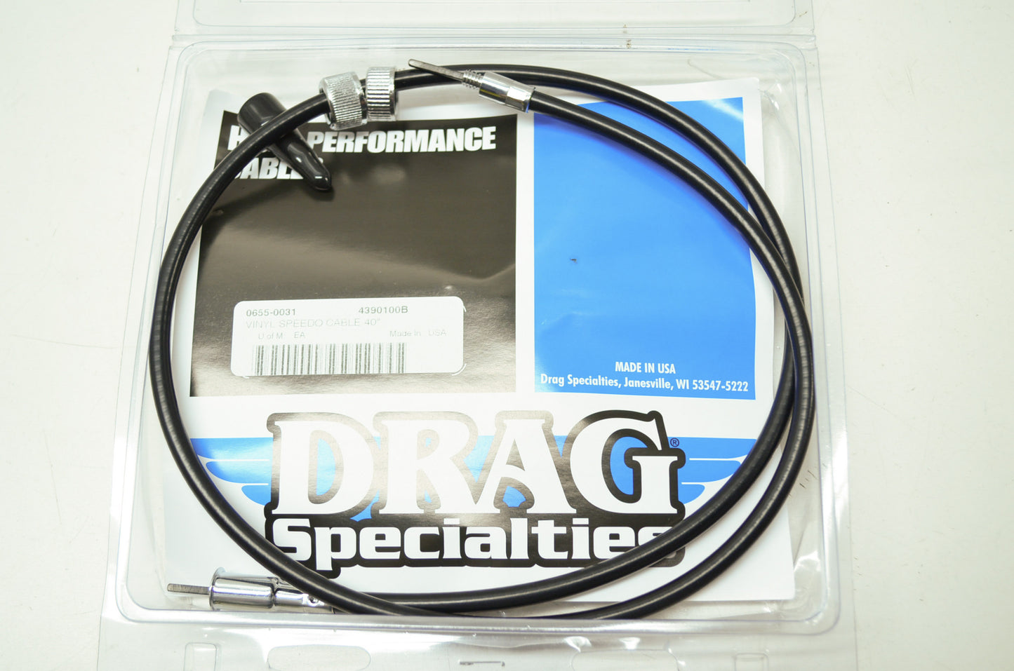 40' Vinyl Speedometer Cable XR XLH FXE FXR NOS