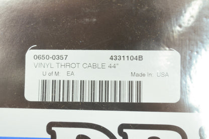 44' Vinyl Throttle Cable Vinyl Throttle Cable Custom NOS