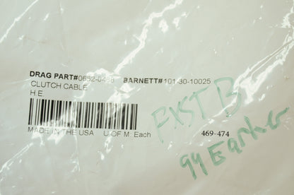 High Efficiency Clutch Cable NOS