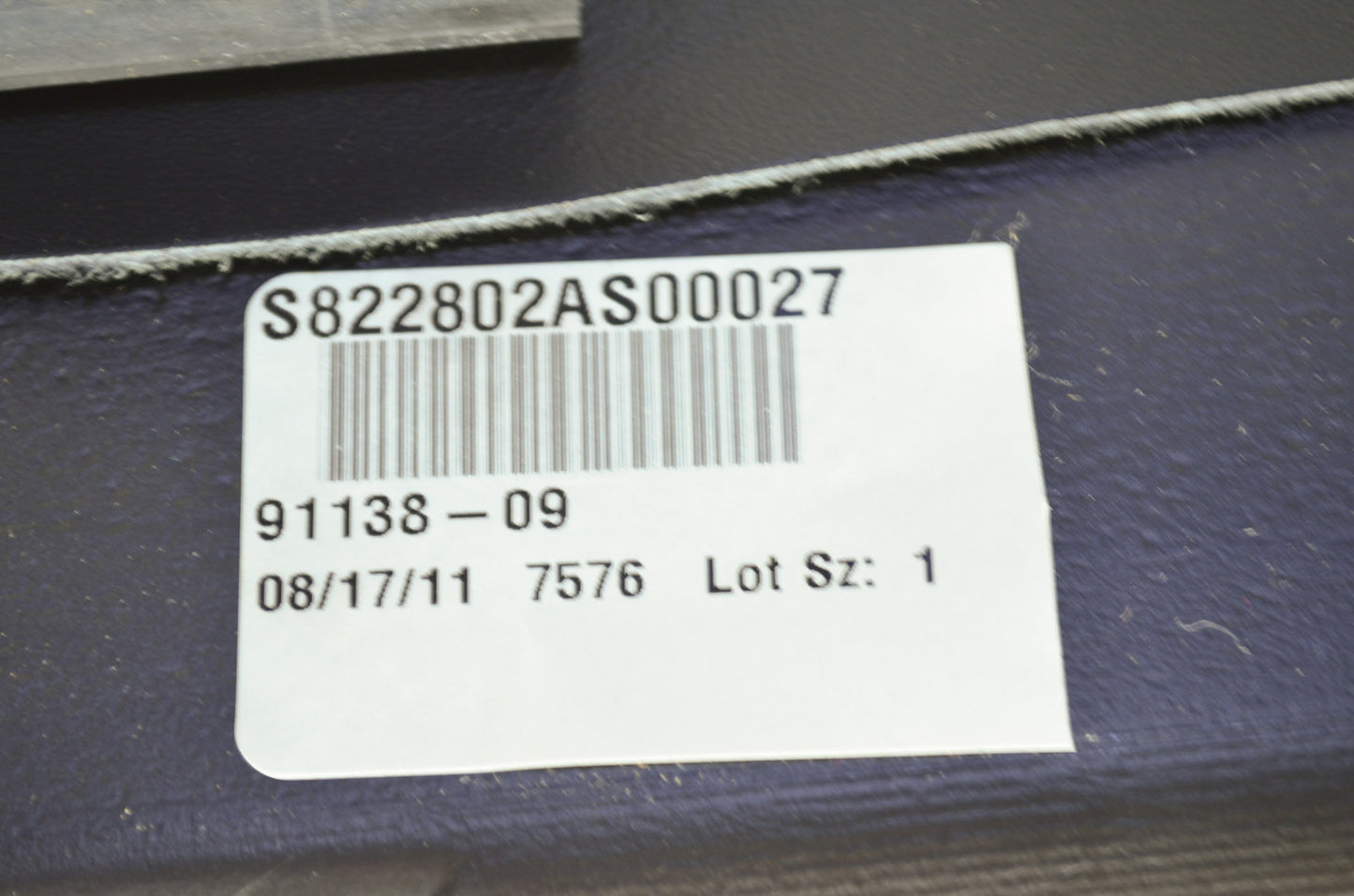 Classic Hard Black Leather Right Saddlebag Includes Leather Dressing NOS