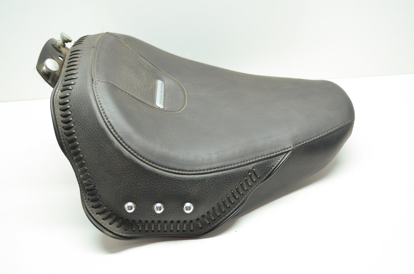 Softail Motorcycle Seat Black Leather
