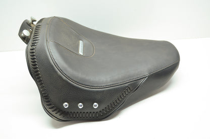 Softail Motorcycle Seat Black Leather