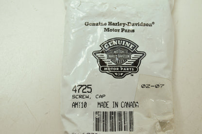 OEM Harley-Davidson 4725 Cap Screw Qty 8 NOS
