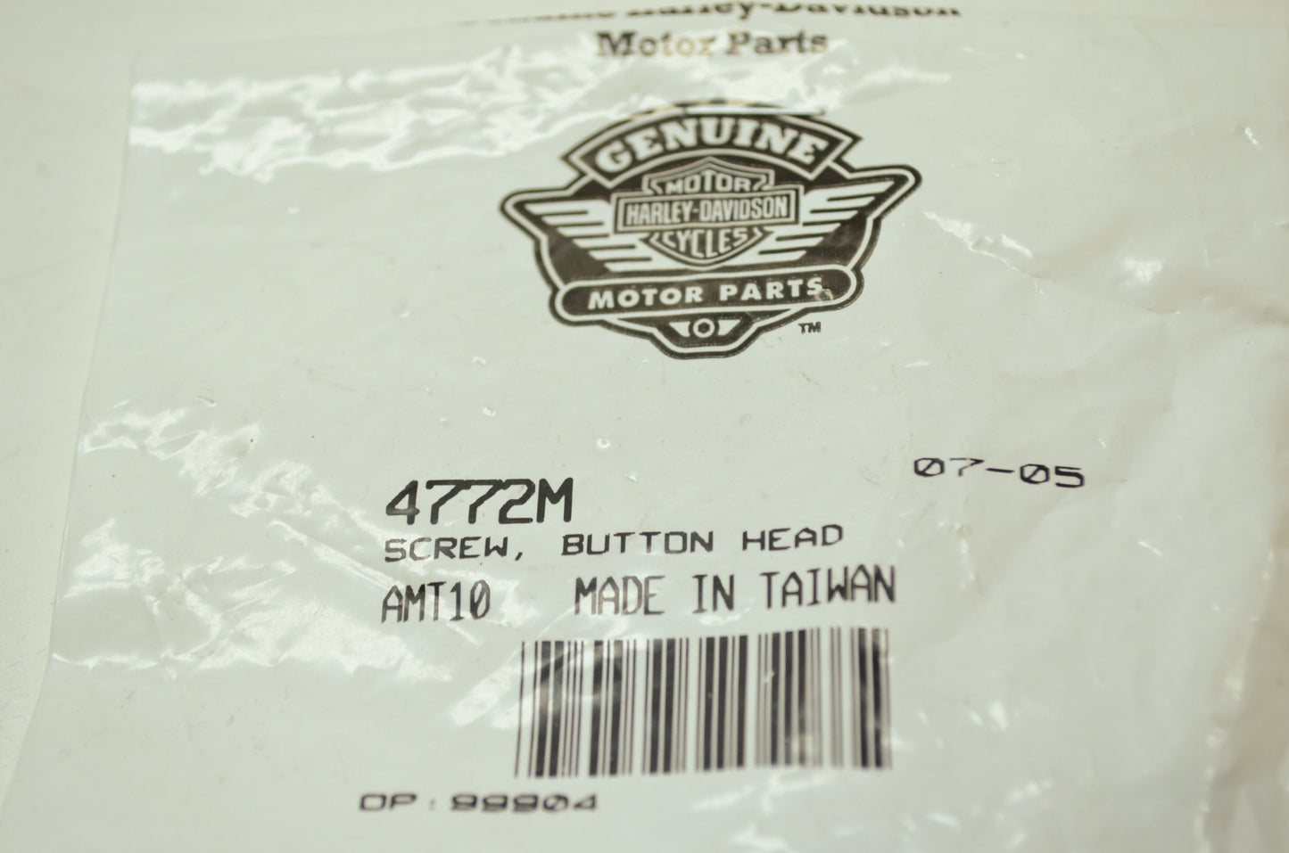 Button Head Screw Bolt Qty 2 NOS