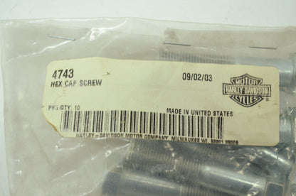 OEM Harley-Davidson 4743 Hex Cap Screw Qty 7 NOS