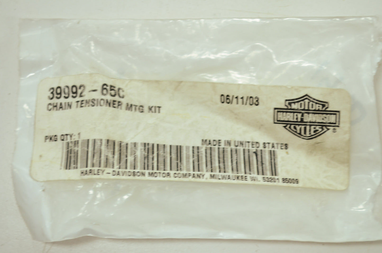 OEM Harley-Davidson 39992-65C Chain Tensioner Mounting Kit NOS