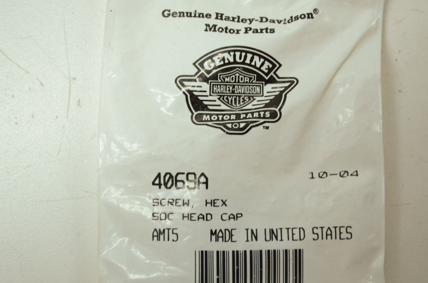 OEM Harley-Davidson 4069A Hex Socket Head Cap Screw Qty 2 NOS