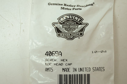 OEM Harley-Davidson 4069A Hex Socket Head Cap Screw Qty 2 NOS